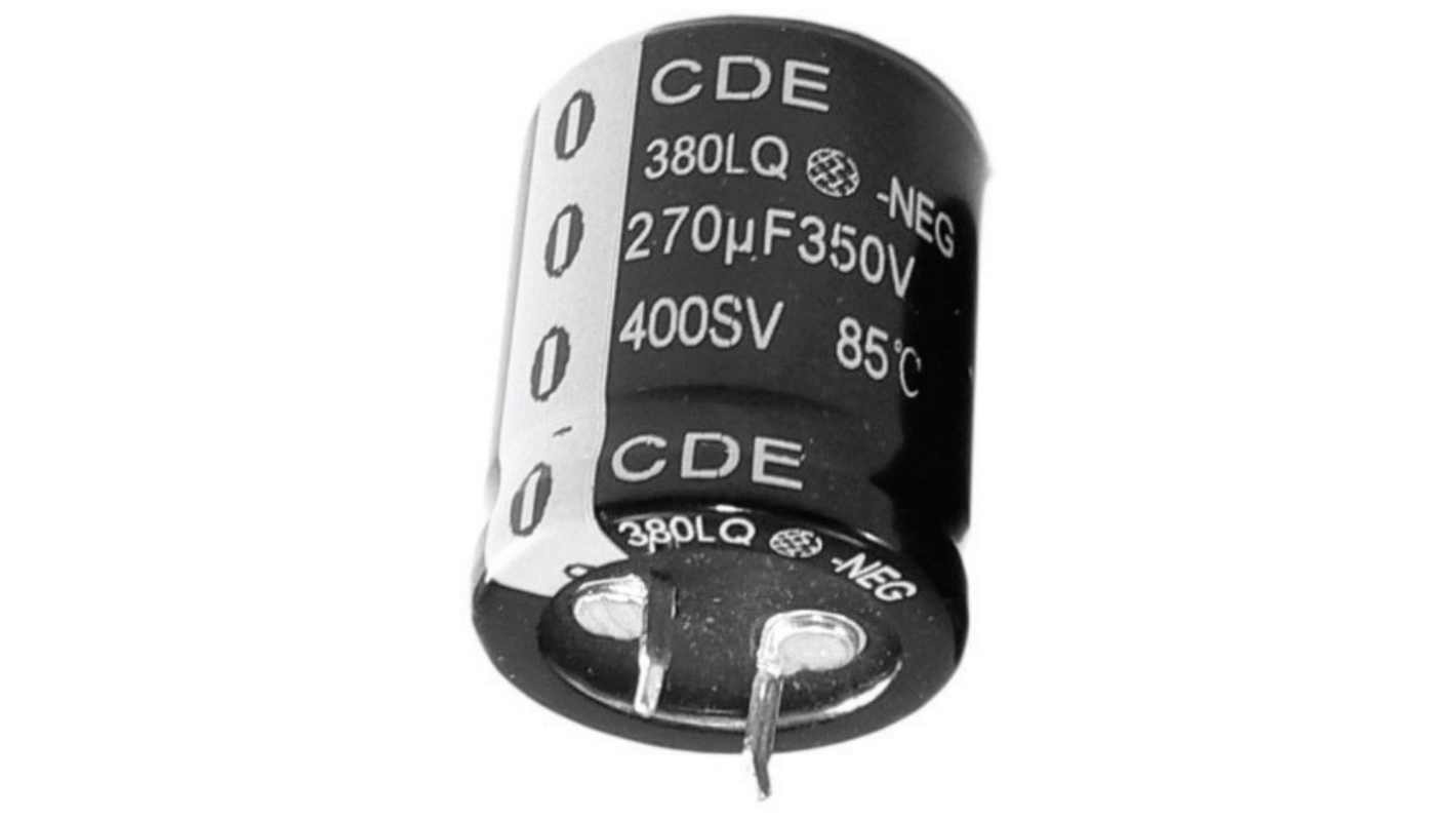 Cornell-Dubilier 2700μF Aluminium Electrolytic Capacitor 200V dc, Snap-In - 380LQ272M200A052