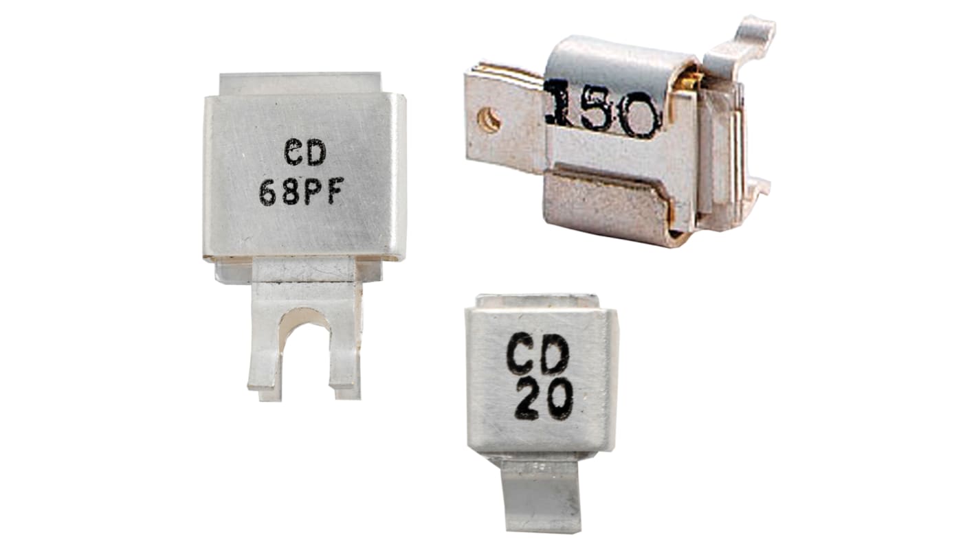 Cornell-Dubilier 220pF Mica Capacitor 500V dc ±5% Tolerance, MCM01 Flat