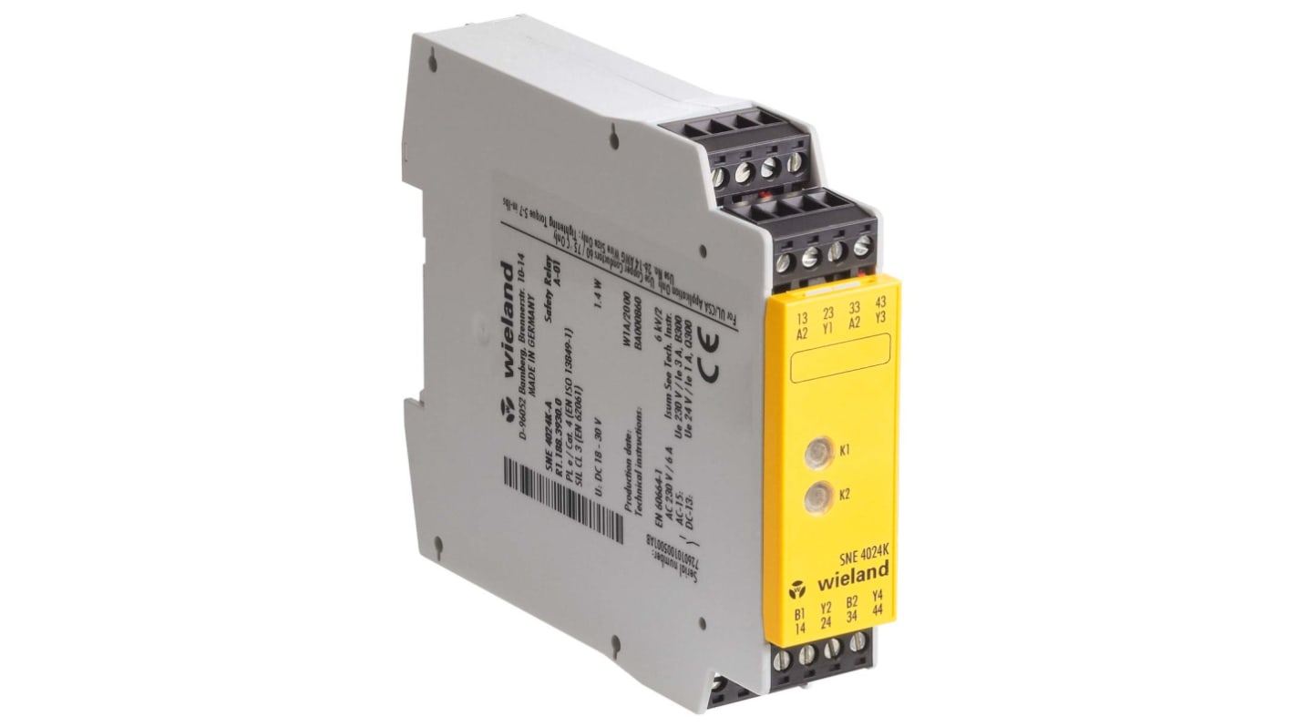 Wieland safeRELAY SNE 4024K Kimeneti modul, , 0 bemenet, 4 kimenet, 24 V DC