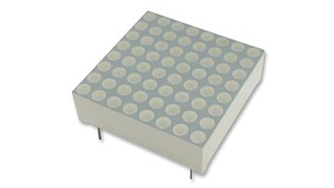 TBC15-11SURKCGKWA Kingbright Dot Matrix LED Display, CC 8 x 8 Dot Matrix Green, Red 54000 ucd, 130000 ucd 38mm