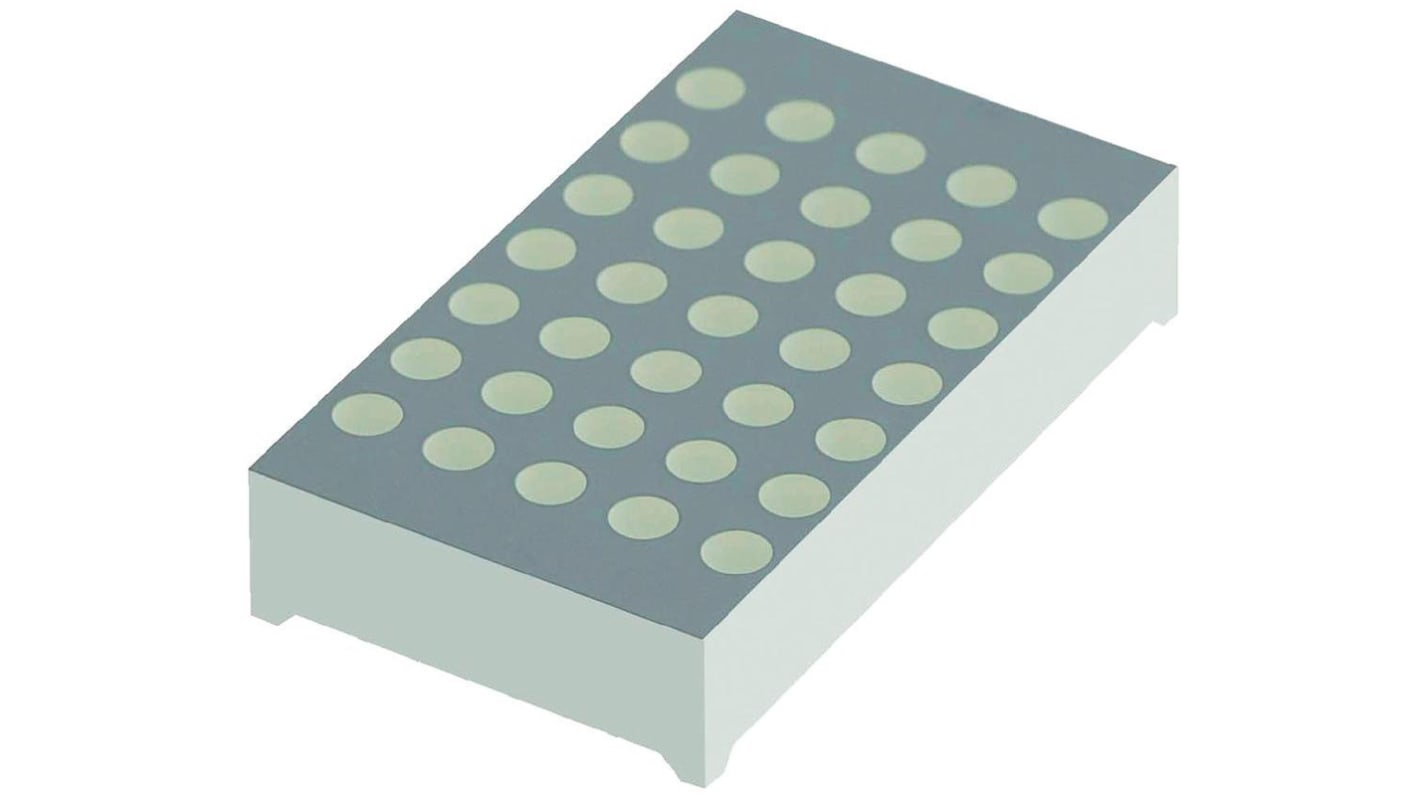 TC12-11CGKWA Kingbright Dot Matrix LED Display, CC 7 x 5 Dot Matrix Green 73 mcd 30.5mm