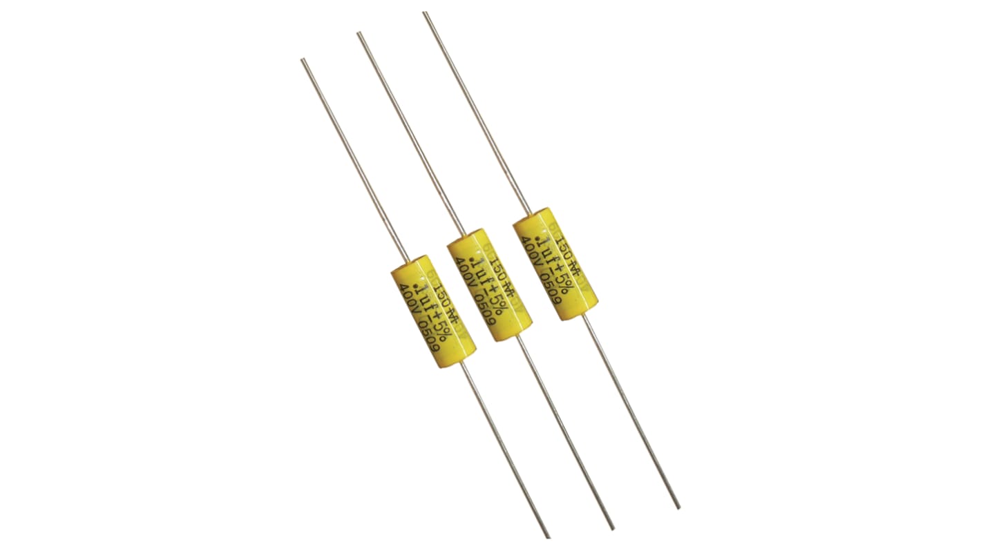 Cornell-Dubilier 150 Polyester Film Capacitor, 250V dc, ±5%, 1μF