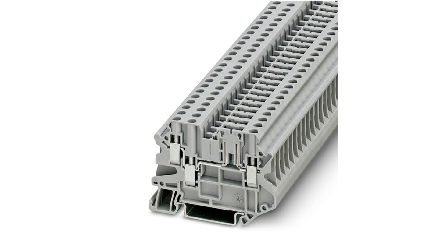 Phoenix Contact 3046595 UT 4-TWIN-TG Series Grey, 1-Level, Screw Termination