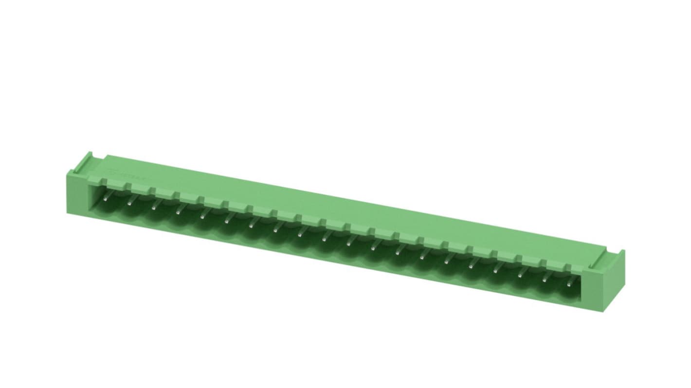 Phoenix Contact, MSTBA 2.5/20-G-5.08-LR, 20 Way, Pluggable Terminal Block, Header, 1809254