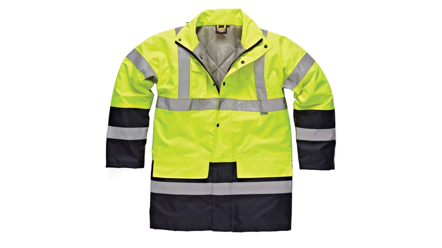 Dickies Black Men Hi Vis Jacket, XL