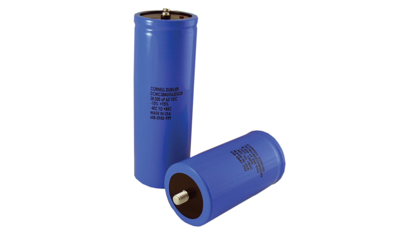 Cornell-Dubilier 1500μF Electrolytic Capacitor 450V dc, Screw Mount - DCMC152T450BC2B