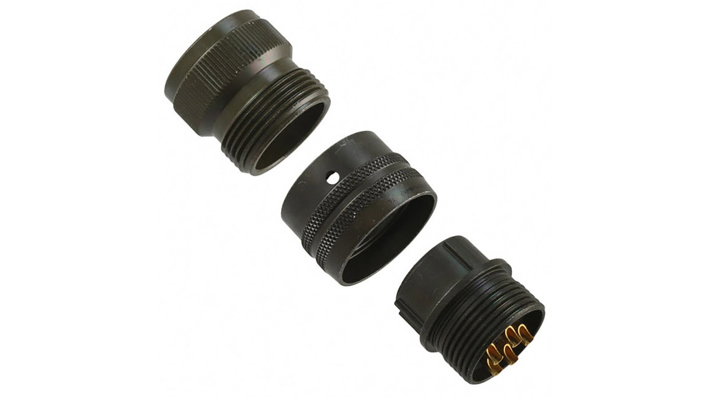 Amphenol Industrial, PT, Copper Alloy 18 Way Panel Mount MIL Spec Circular Connector ReceptacleGreen, Socket