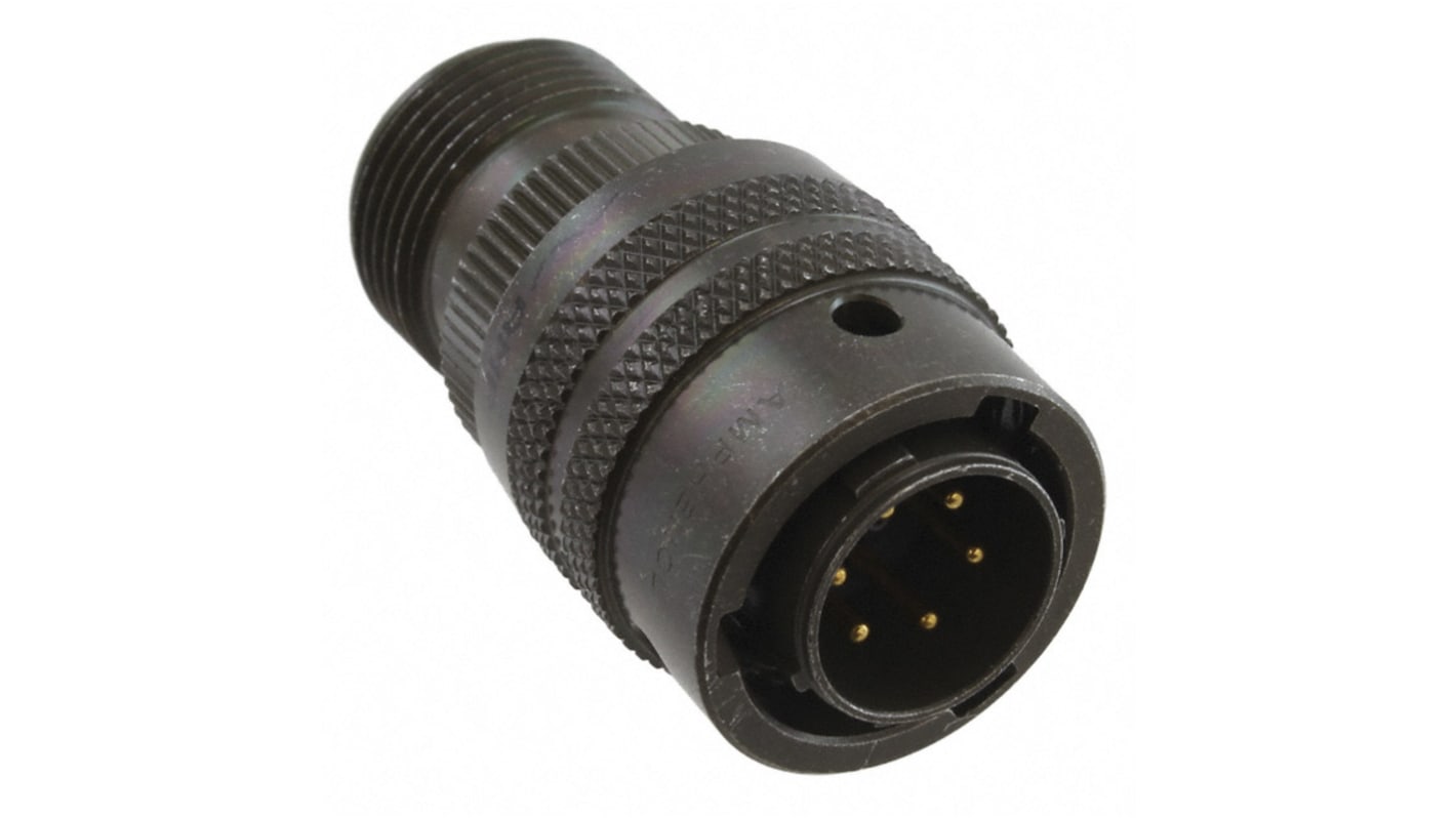 Amphenol Socapex, PT 6 Way Cable Mount MIL Spec Circular Connector Plug, Pin Contacts,Shell Size 10, Bayonet,