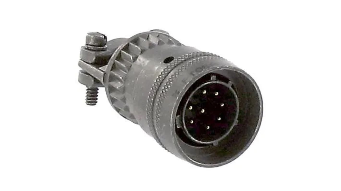 Amphenol Socapex, PT, Copper Alloy 8 Way Cable Mount MIL Spec Circular Connector PlugGreen, Pin Contacts,Shell Size 12,