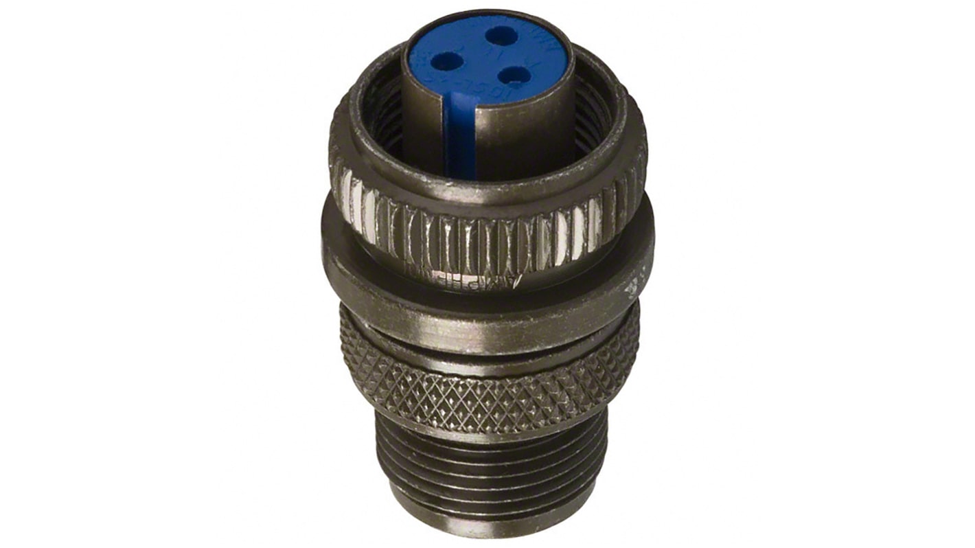 Amphenol Socapex, PT, Copper Alloy 15 Way Cable Mount MIL Spec Circular Connector PlugGreen, Socket Contacts,Shell Size