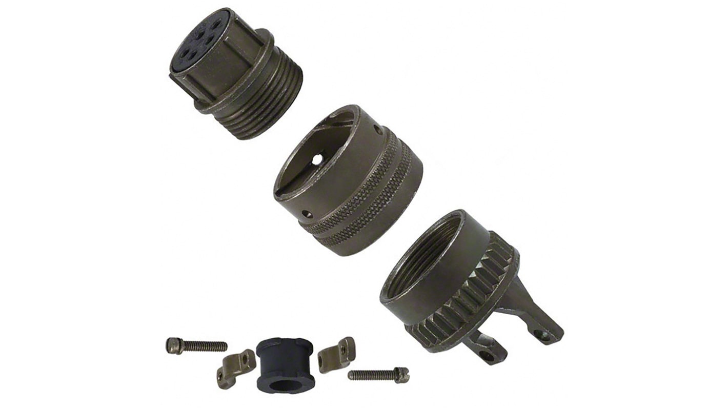 Amphenol Socapex, PT, Copper Alloy 8 Way Cable Mount MIL Spec Circular Connector PlugGreen, Pin Contacts,Shell Size 12,