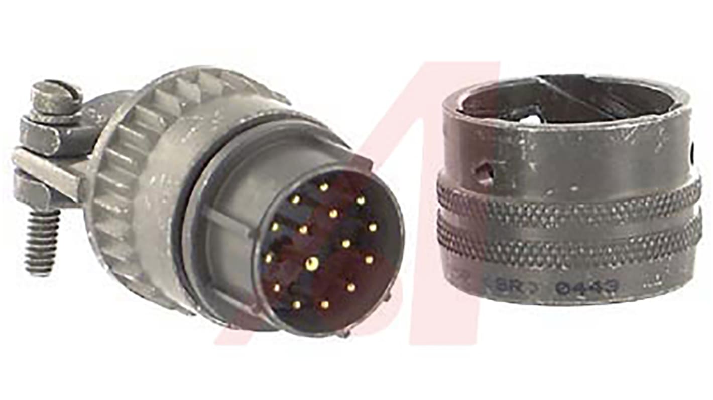 Amphenol Socapex, PT 15 Way Cable Mount MIL Spec Circular Connector Plug, Pin Contacts,Shell Size 14, Bayonet,