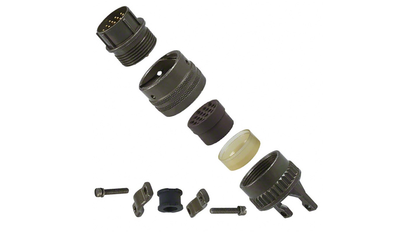 Amphenol Socapex, PT 2 Way Cable Mount MIL Spec Circular Connector Plug, Pin Contacts,Shell Size 8, Bayonet,