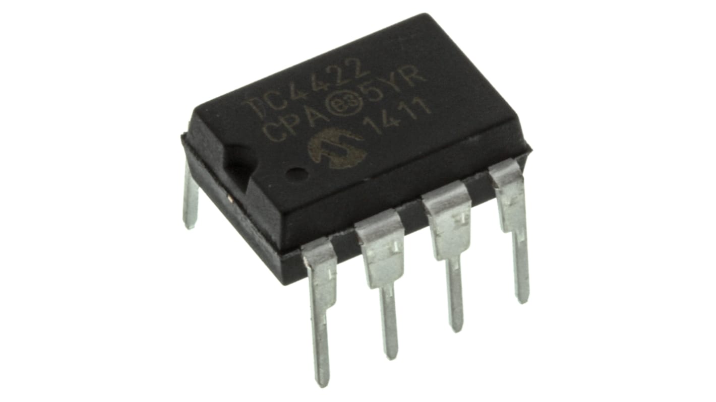 Driver gate MOSFET TC4422CPA, CMOS, TTL, 9 A, 18V, PDIP, 8-Pin