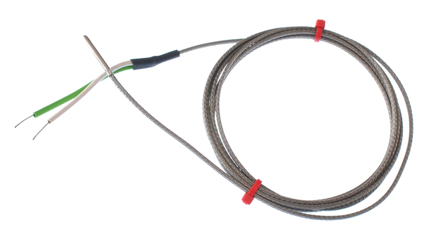 RS PRO Type J Grounded Thermocouple 25mm Length, 3.18mm Diameter → +350°C