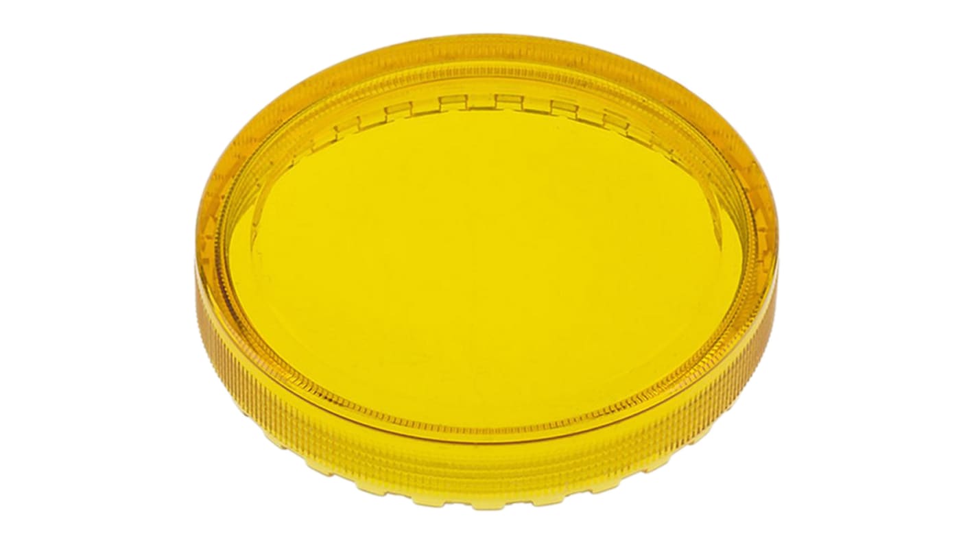 EAO Yellow Round Flat Push Button Indicator Lens for Use with 04 Series Push Button