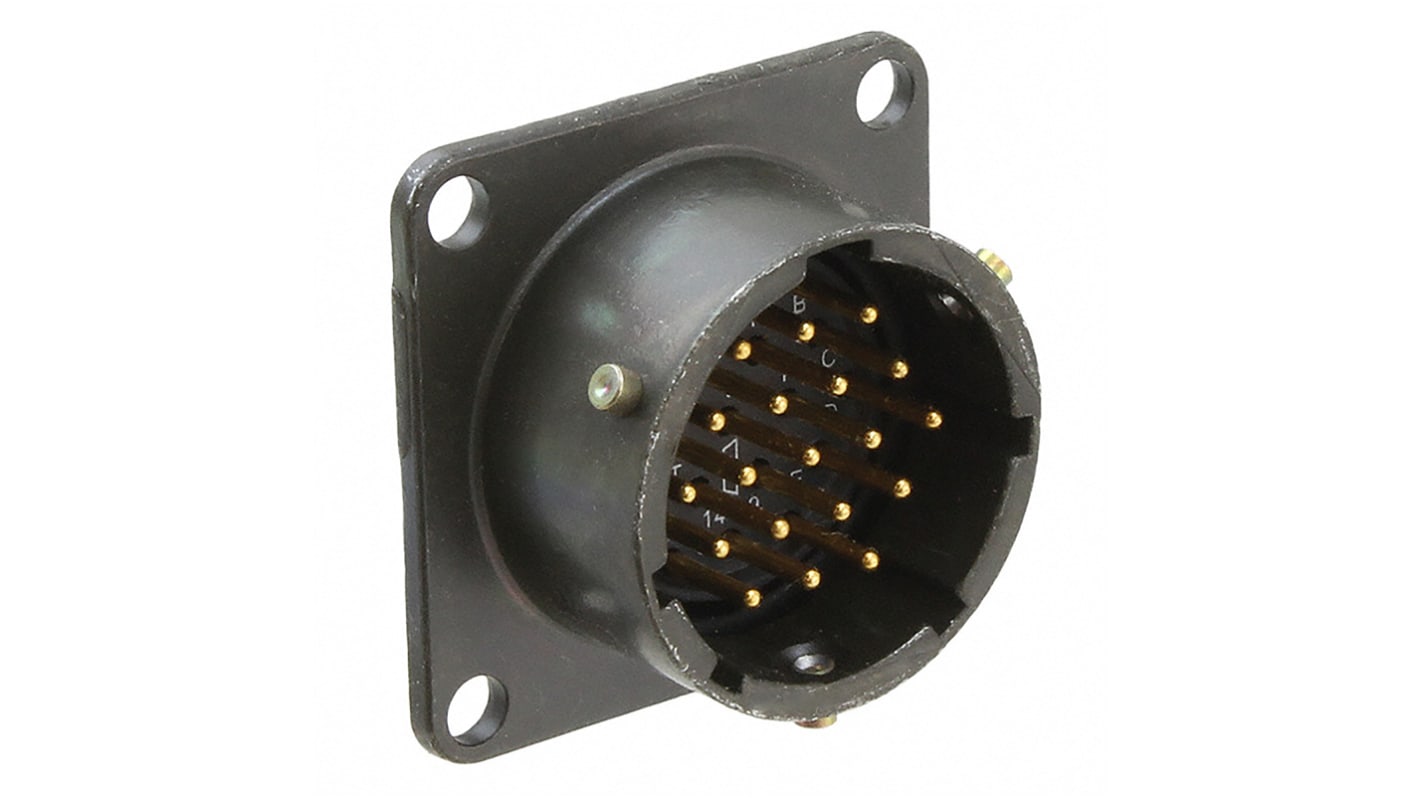 Amphenol Industrial 4 Way MIL Spec Circular Connector Receptacle,Shell Size 12SL