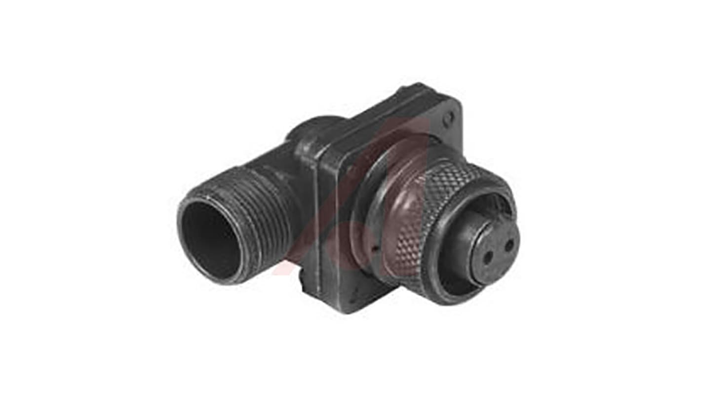 Amphenol Industrial, 97 Angled MIL Spec Circular Connector PlugGreen,Shell Size 20, Threaded