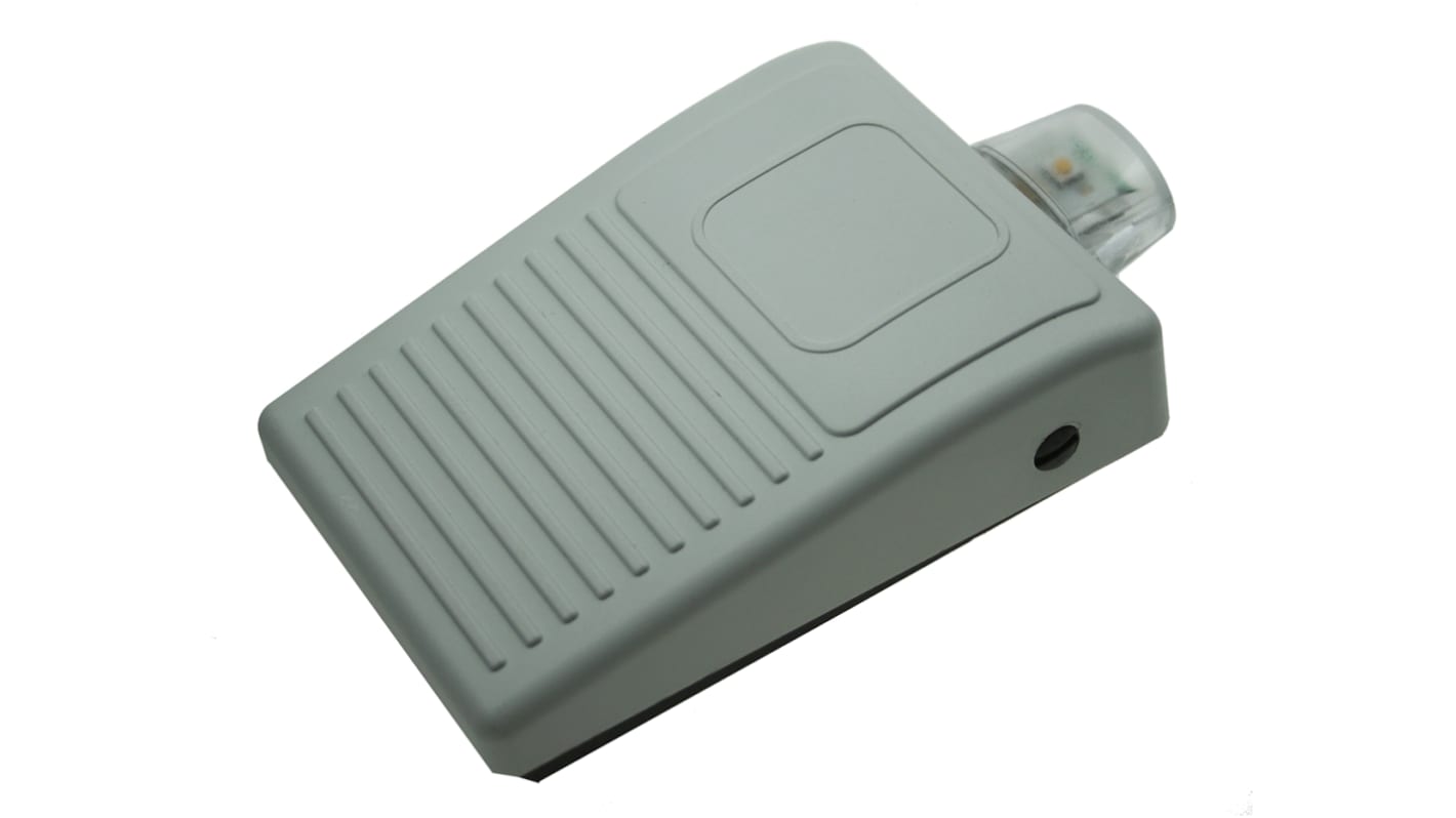 Herga Light Duty Momentary On-Off Wireless Foot Switch - Thermoplastic Case Material, 100 mA Contact Current