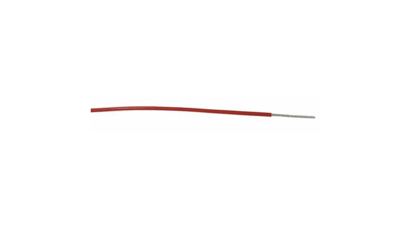 RS PRO 红色电线, 0.13mm², 100m长, 26AWG, 600 V, 最高+105°C, MPPE绝缘