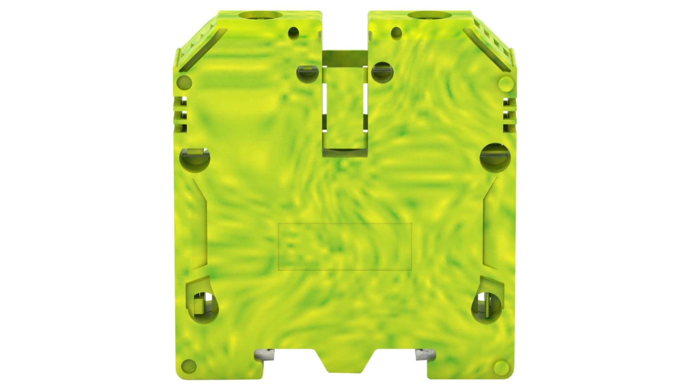RS PRO Green, Yellow, Double-Level, Screw Termination