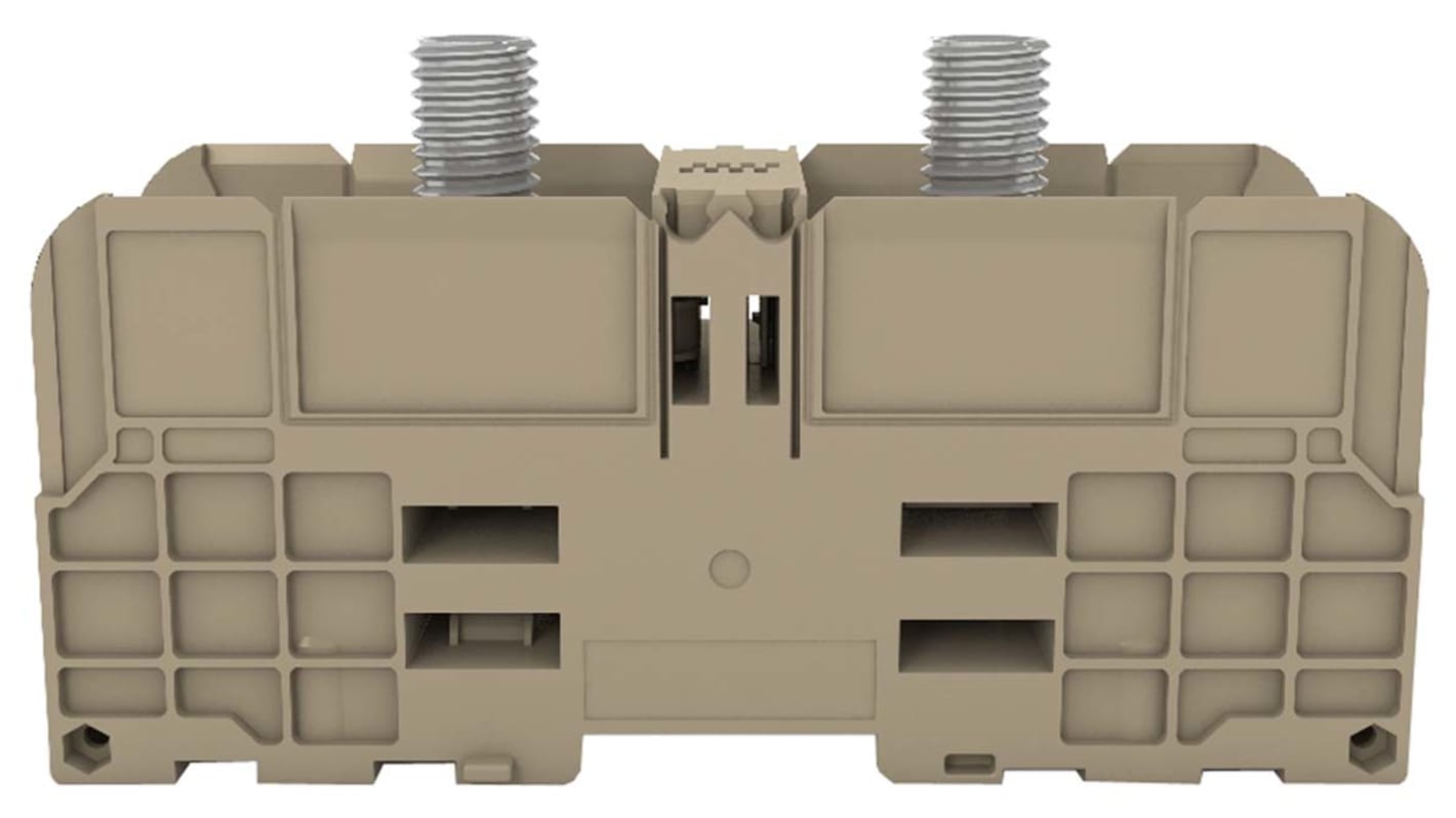 RS PRO Beige Stud Terminal, Double-Level, Bolt Termination