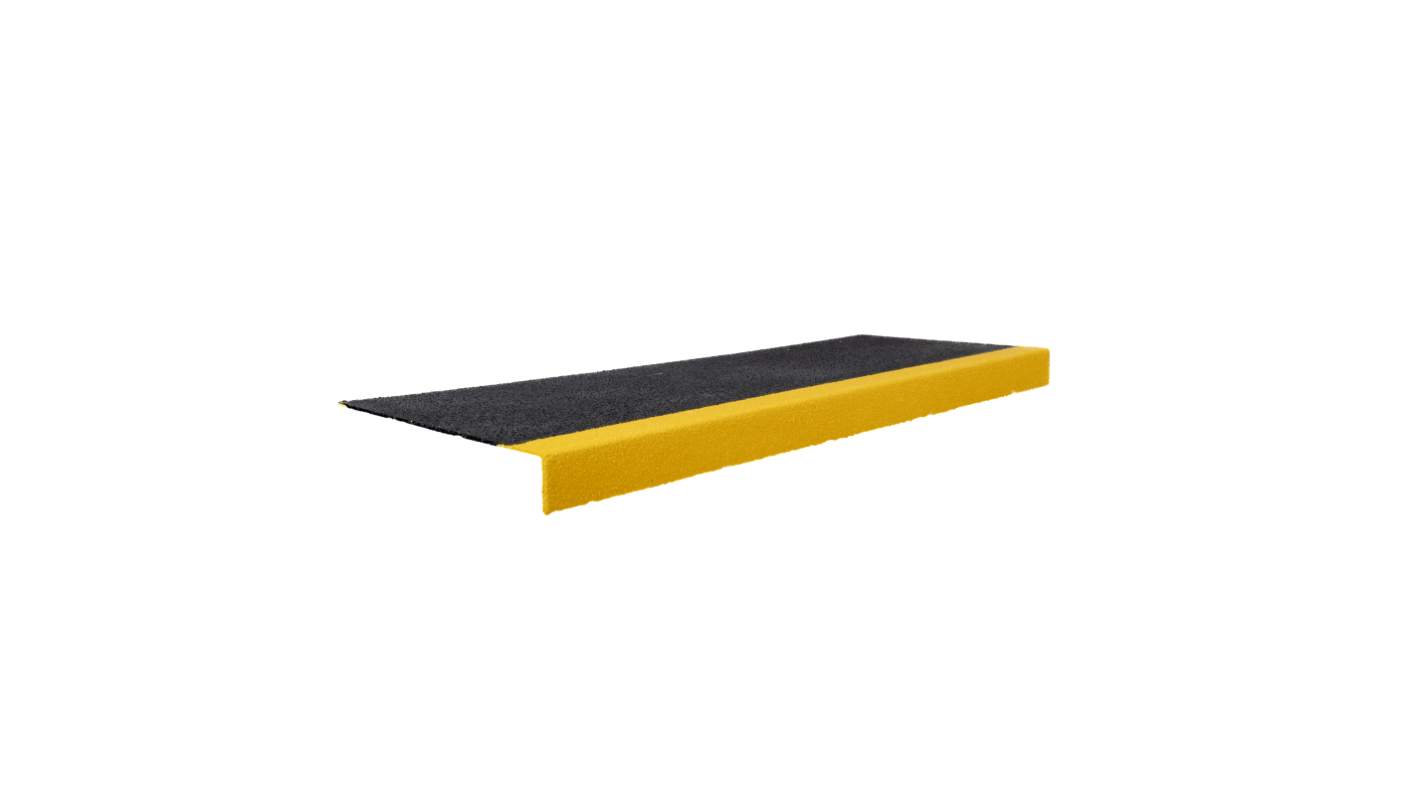 Protezione bordi Coba Europe in  in Plastica rinforzata, 1m x 345mm x 5mm, col. Nero/Giallo