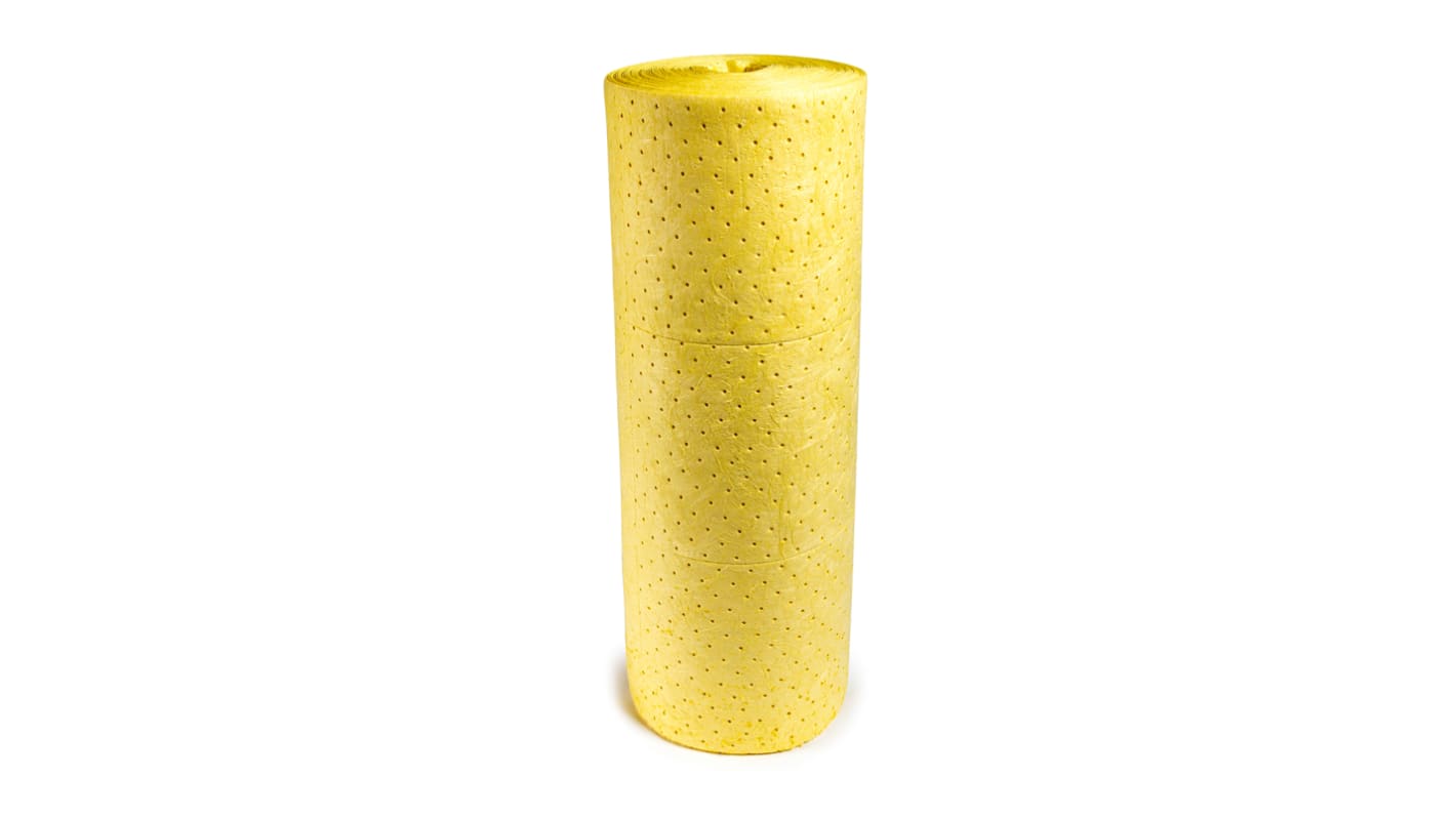 RS PRO Spill Absorbent Roll for Chemical Use, 144L Capacity, 1 per Pack