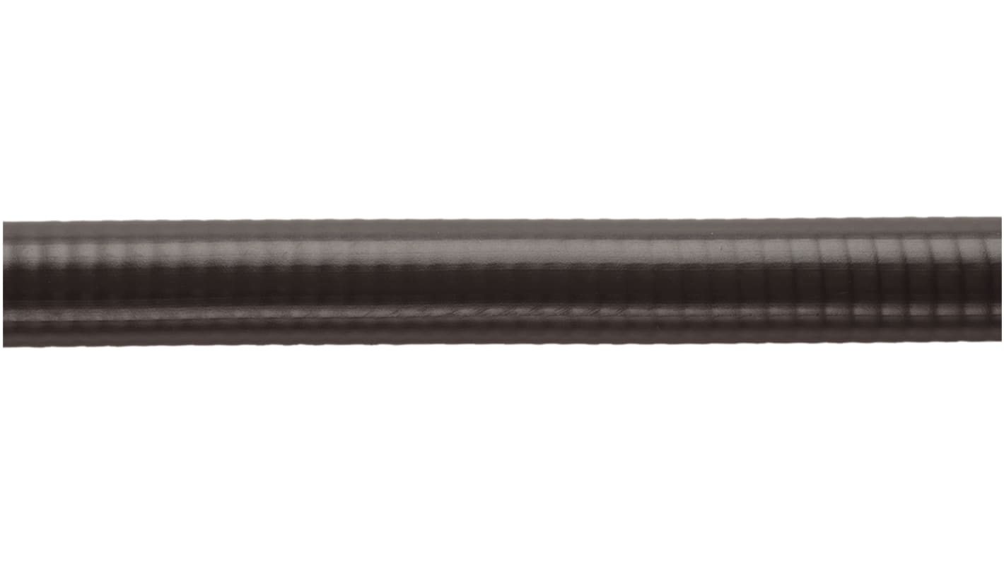 Flexicon Flexible, Liquid Tight Conduit, 20mm Nominal Diameter, Galvanised Steel, Black