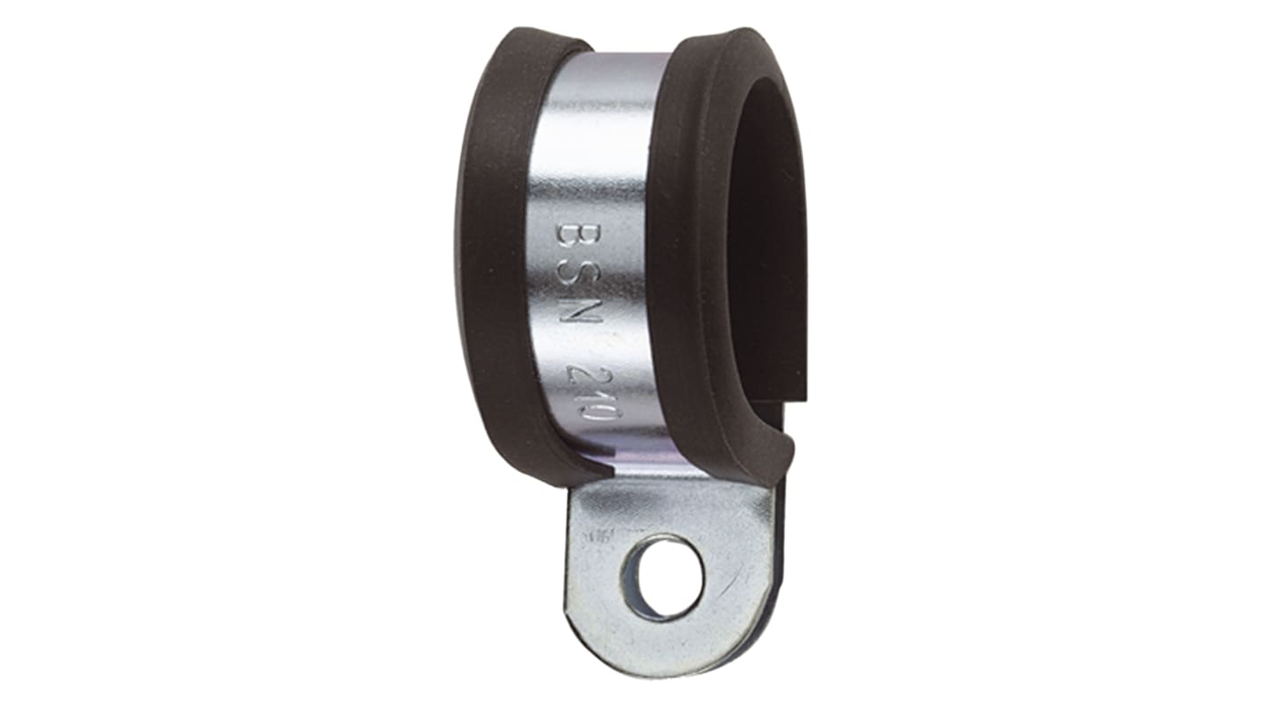 Fermacavo Flexicon FCC20 FCC, Fermaglio a P in Acciaio placcato, PVC (rivestimento), 20mm