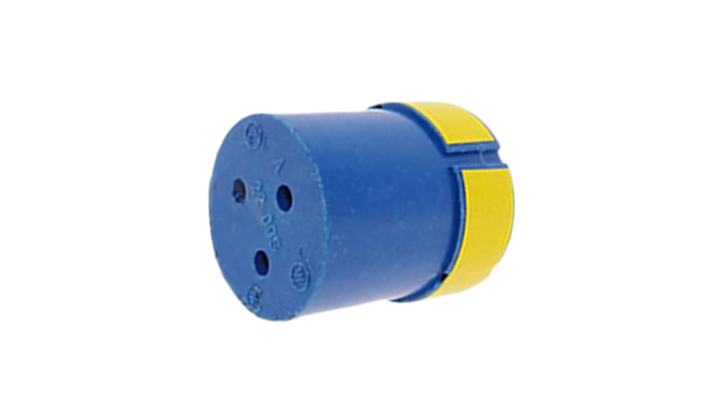 Encastre de conector Hembra tamaño 22 3 pines para uso con Conectores cilíndricos estándar de la serie 97