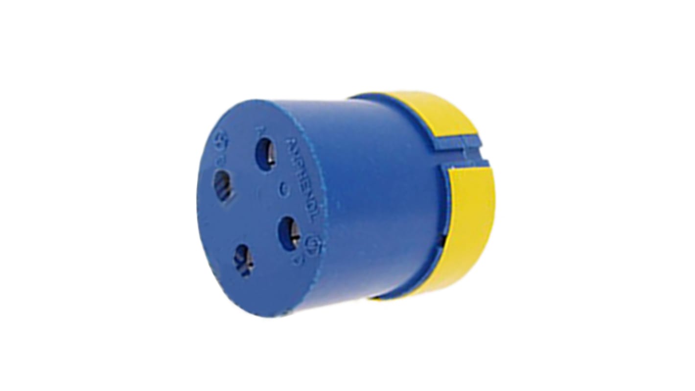 Amphenol Industrial Female Connector Insert size 24 4 Way for use with 97 Series Standard Cylindrical Connectors