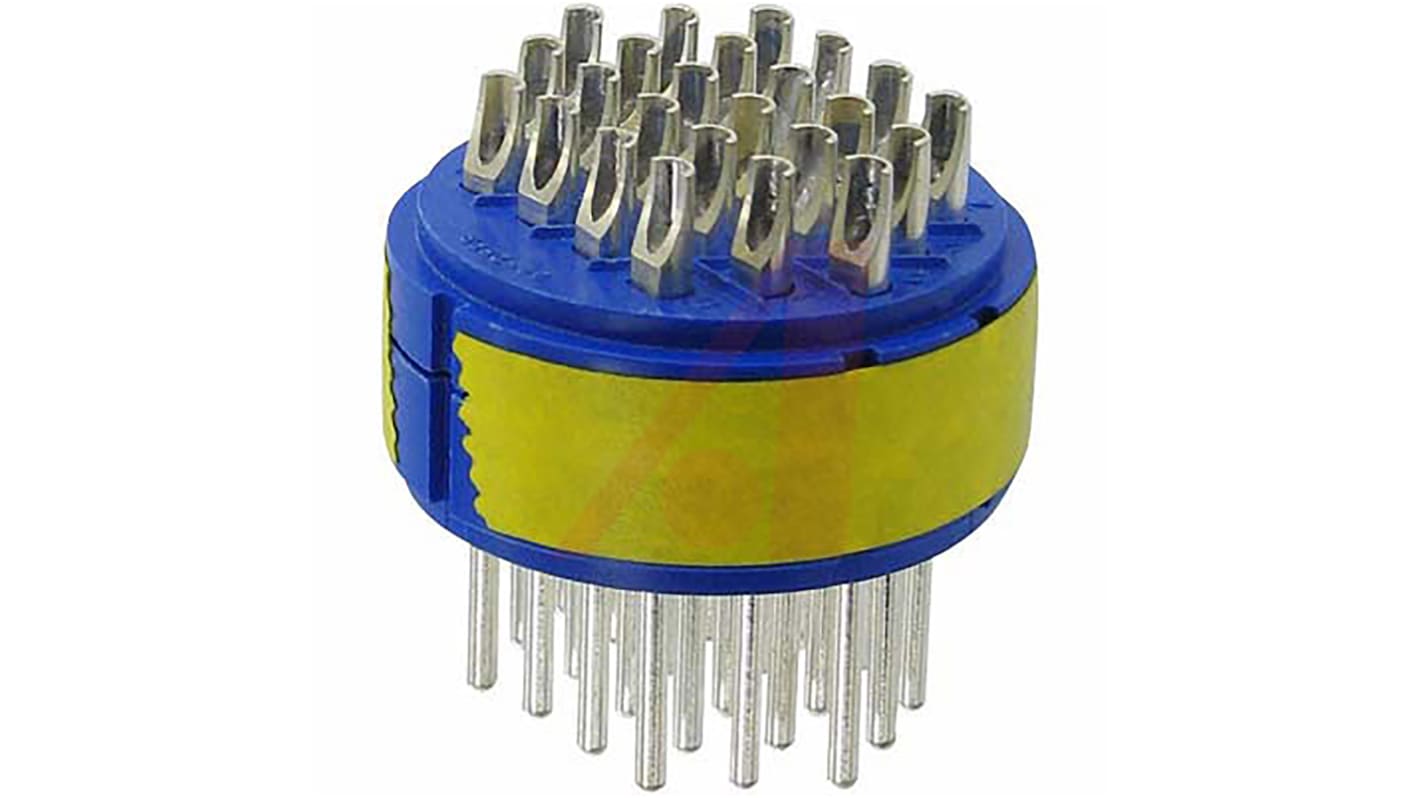 Amphenol Industrial 连接器插芯, 公插, 24位, 24外壳, 用于97 系列标准圆柱形连接器