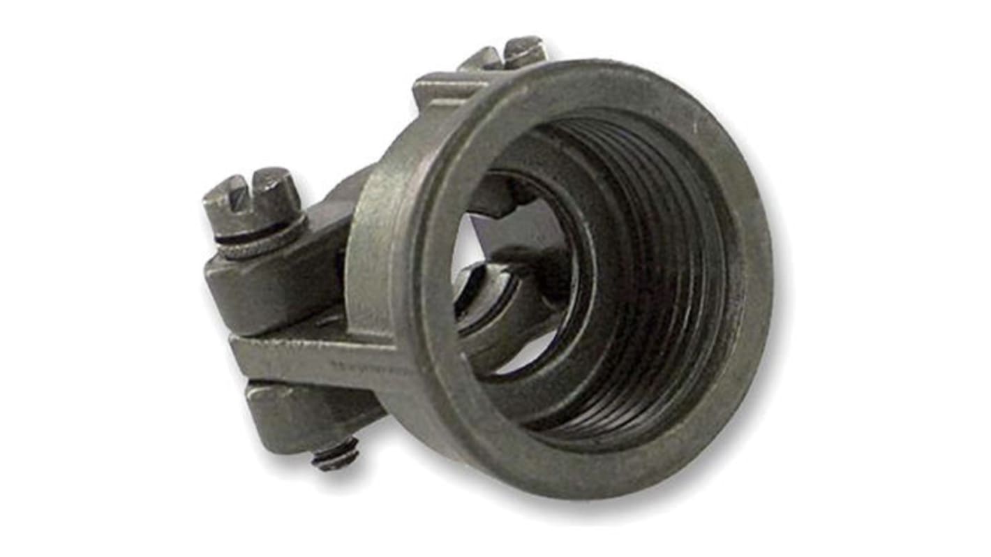 Amphenol Industrial, 97Size 20, 22 Straight Cable Clamp, For Use With Jacketed Cable, Wires Protected by Tubing