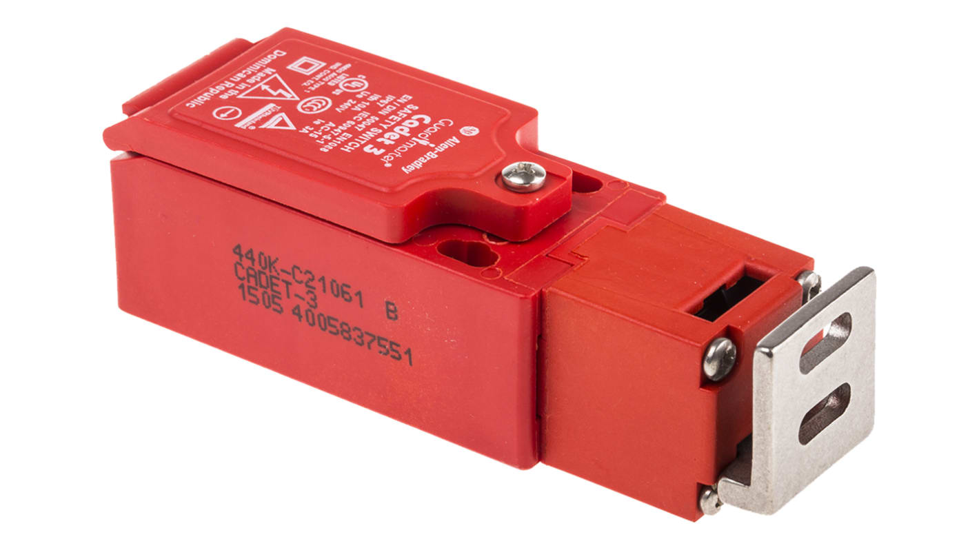 Allen Bradley Guardmaster 安全门开关键控锁, 2常闭/1常开, 最大直流24V, 最大交流600V, 最大6A, M12接口, IP67, 440K系列