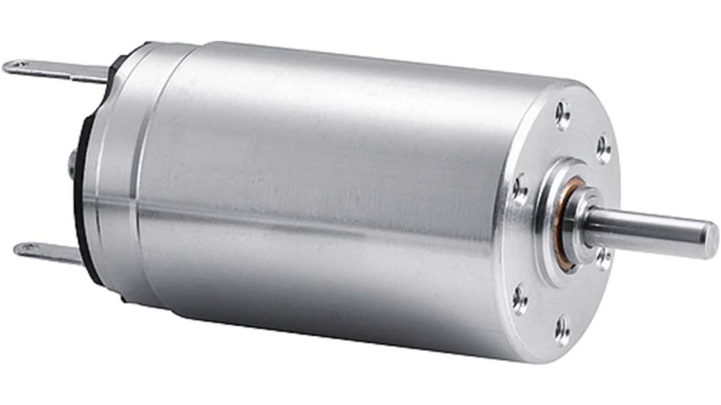 Faulhaber Brushed DC Motor, 8.5 W, 24 V dc, 12 mNm, 4560 rpm, 3mm Shaft Diameter