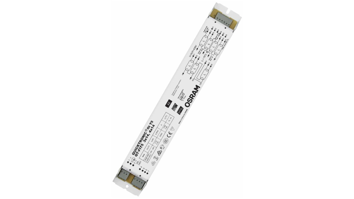 Předřadník osvětlovacích těles, řada: QUICKTRONIC elektronický, 14 W pro zářivku, 220 → 240 V
