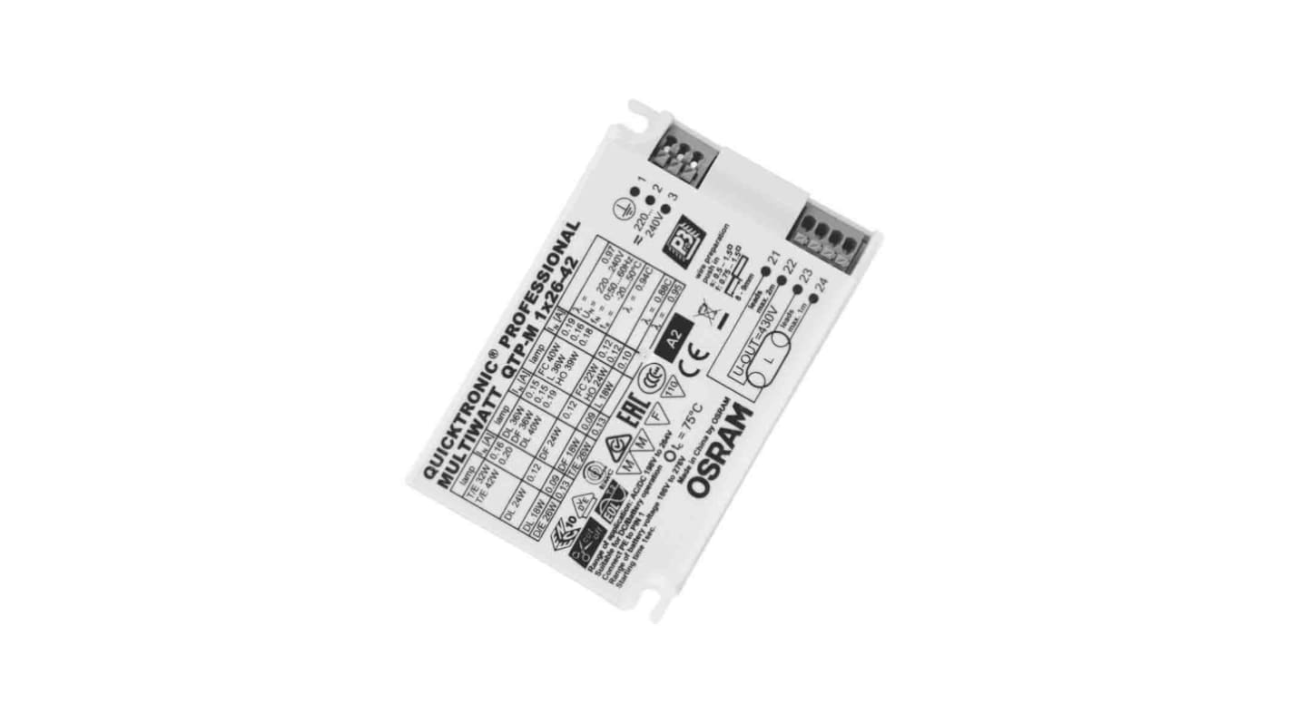 Osram 46 W Electronic Fluorescent Lighting Ballast, 220 → 240 V