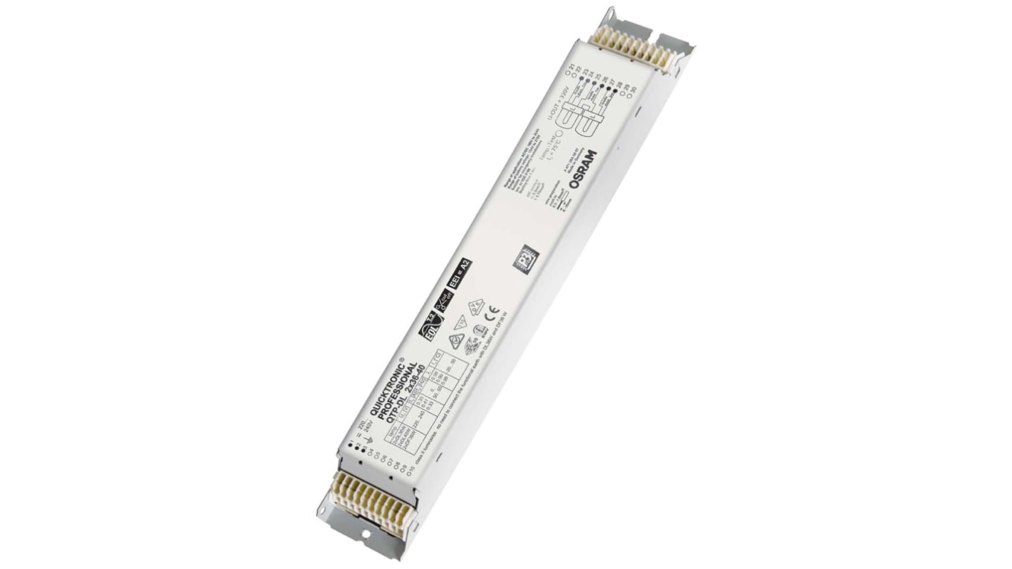 Osram 2 x 36 → 40 W Electronic Compact Fluorescent Lighting Ballast, 220 → 240 V