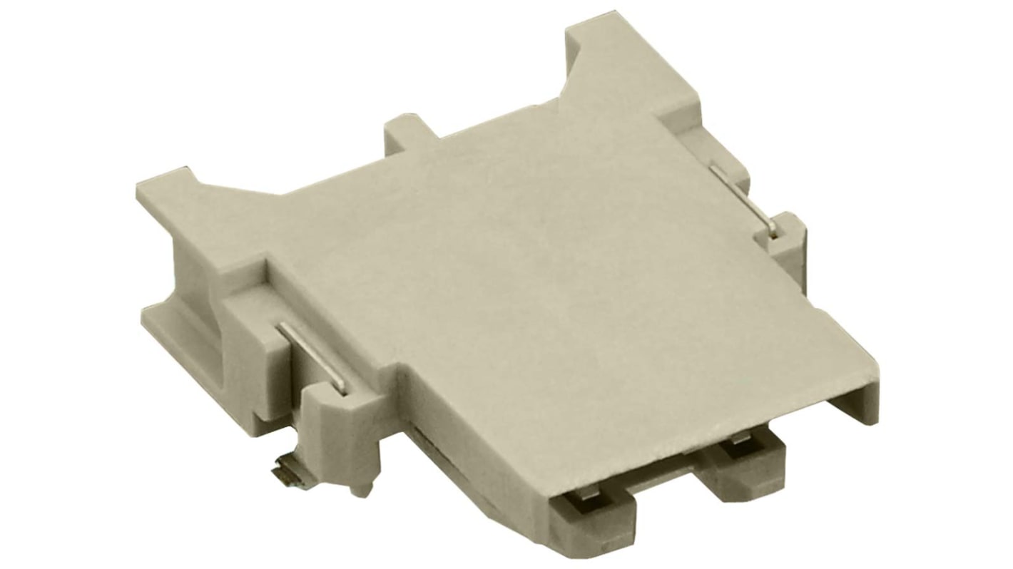 Hirose DF64 Series Right Angle Surface Mount PCB Header, 2 Contact(s), 4.5mm Pitch, 1 Row(s), Shrouded