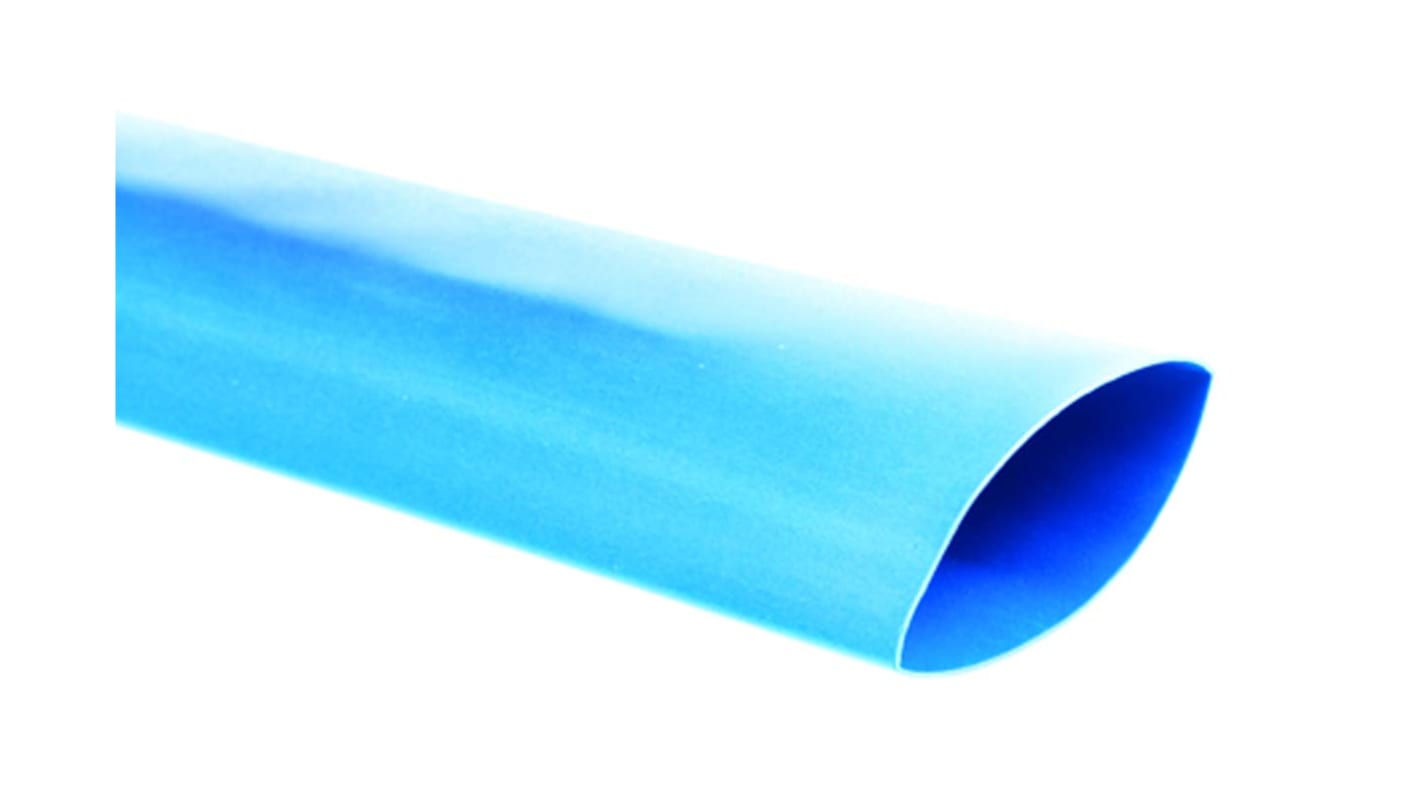 TE Connectivity Heat Shrink Tubing, Blue 19mm Sleeve Dia. x 60m Length 2:1 Ratio, CGPT Series