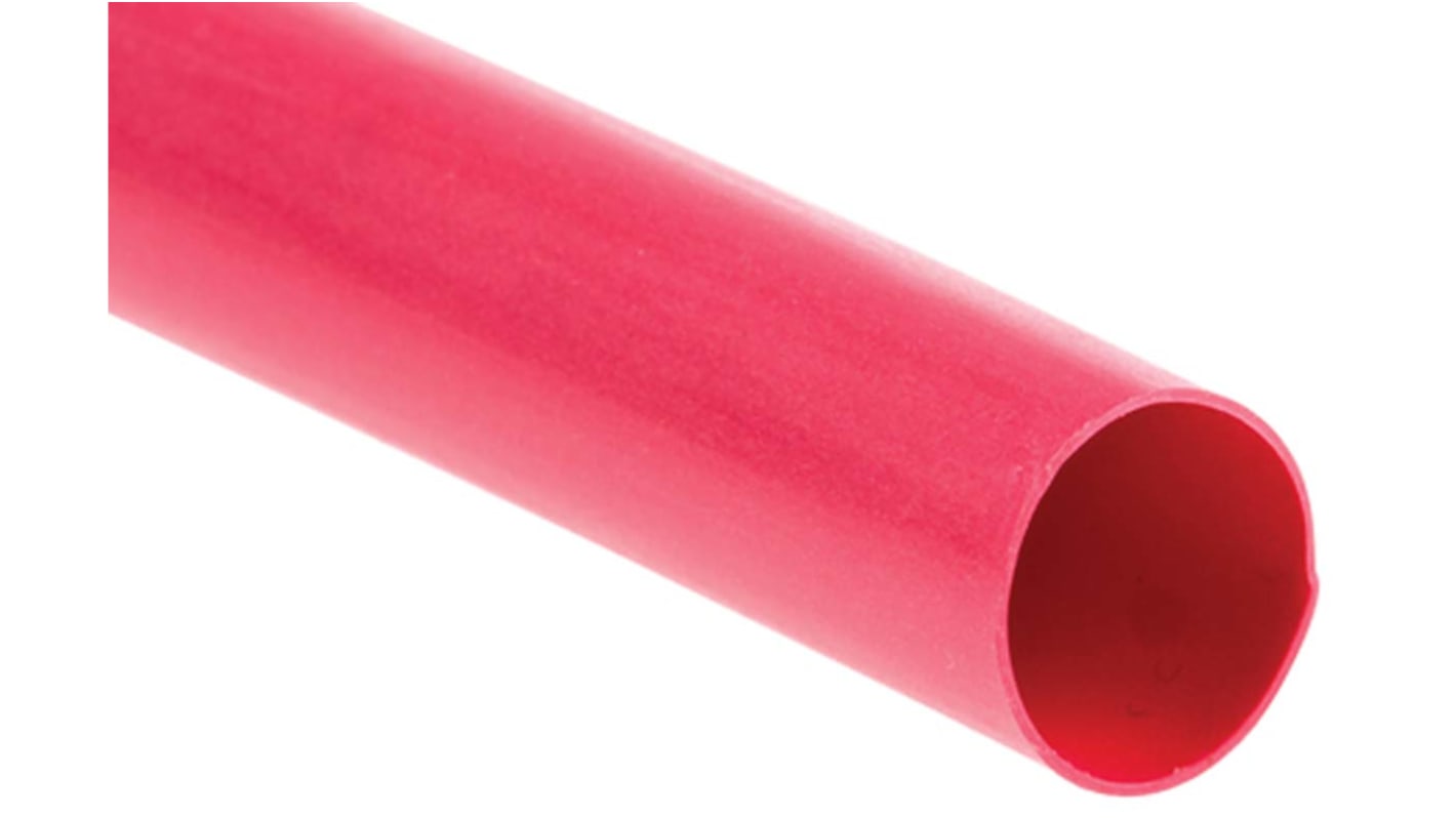 TE Connectivity Heat Shrink Tubing, Red 25.4mm Sleeve Dia. x 60m Length 2:1 Ratio, CGPT Series
