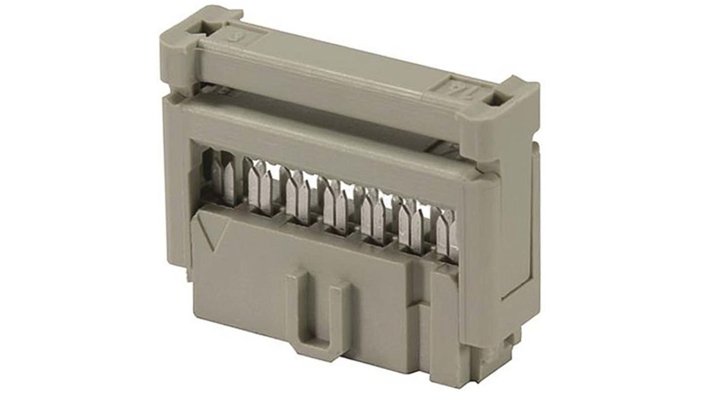 HARTING IDC连接器, 母座, 10p, 2.54mm间距, 2排, IDC端接, 直向, SEK-18系列