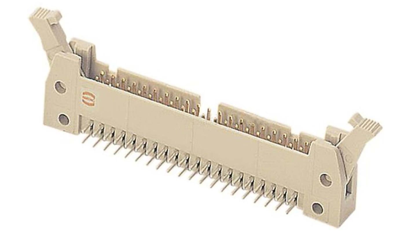 Harting SEK 18 Series Right Angle Through Hole PCB Header, 6 Contact(s), 2.54mm Pitch, 2 Row(s), Shrouded