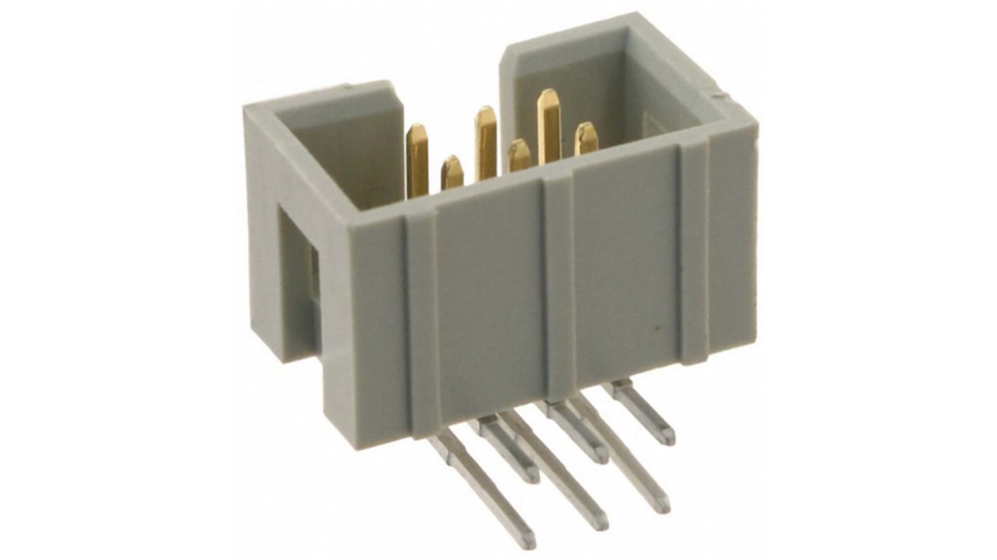 HARTING SEK 18 Series Right Angle Through Hole PCB Header, 6 Contact(s), 2.54mm Pitch, 2 Row(s), Shrouded