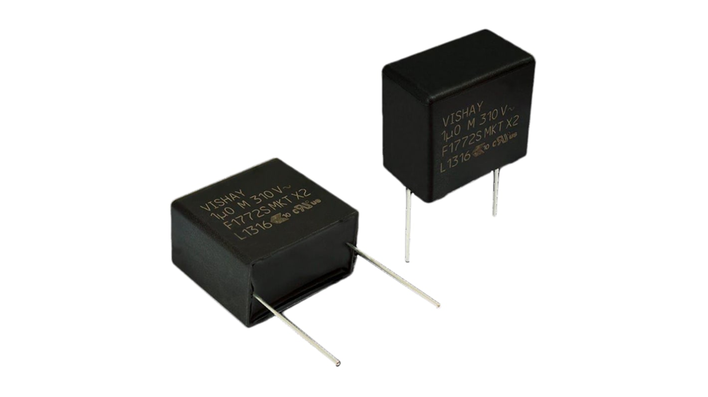 Vishay F1772S Polyester Capacitor PET, 310V ac, ±10%, 10nF