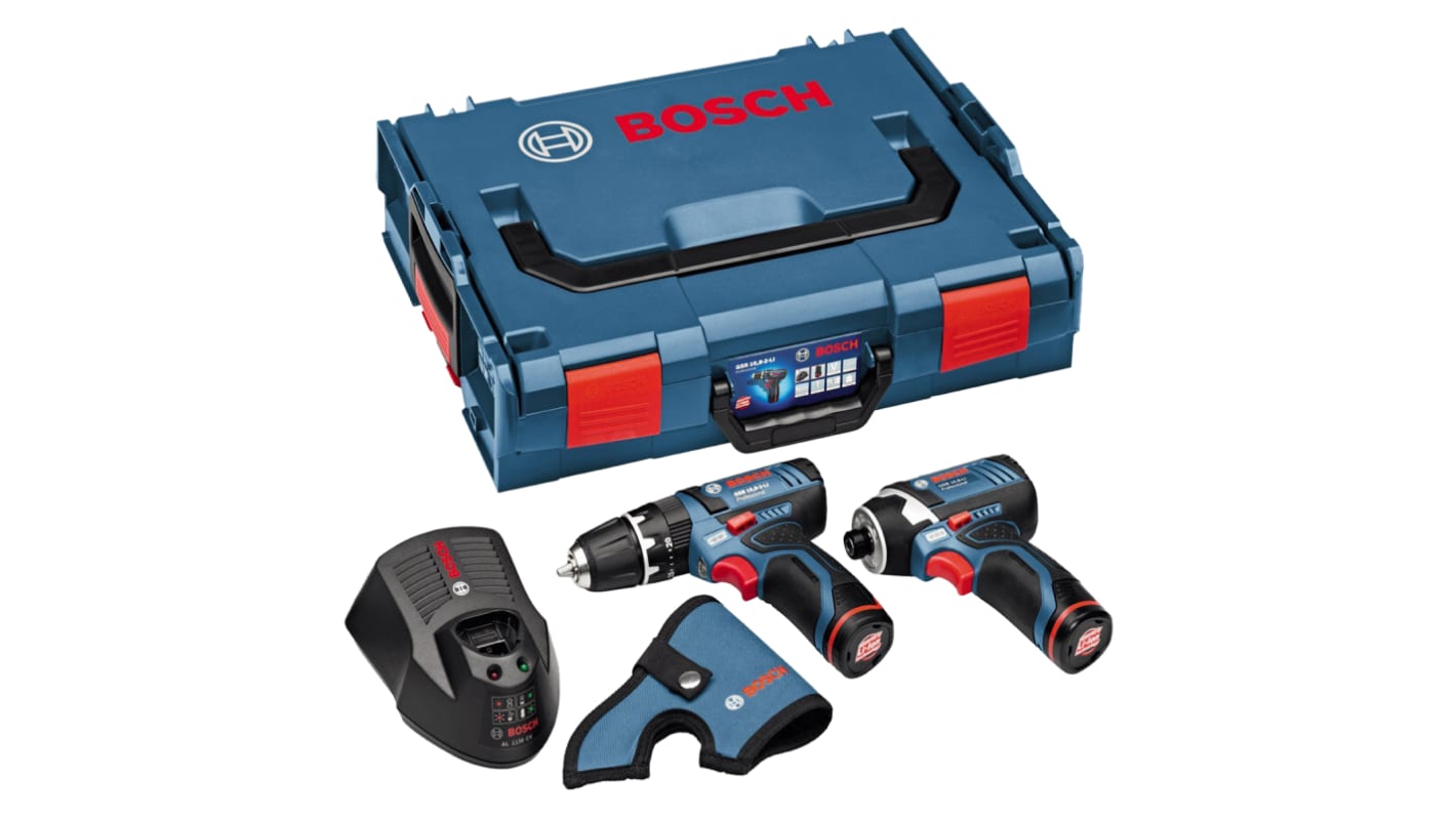 Bosch 06019B697F, 10.8V Cordless Power Tool Kit, Type G - British 3-pin