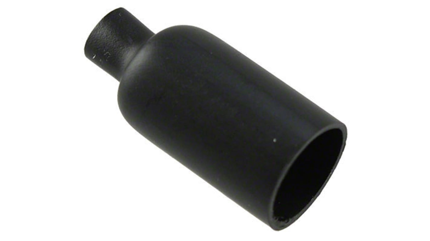 TE Connectivity End Cap Black, Polyolefin, 6.35mm