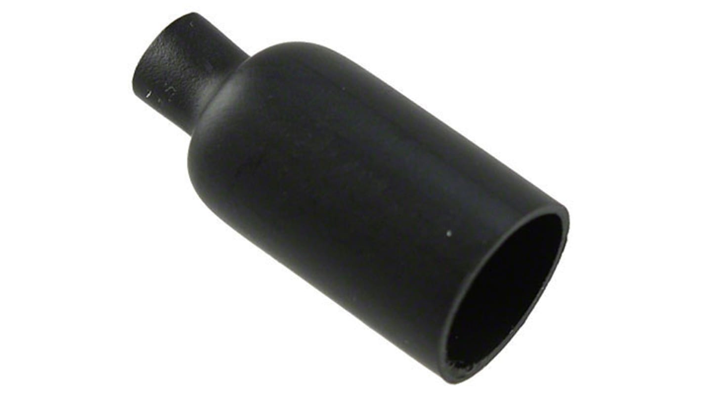 TE Connectivity End Cap Black, Polyolefin, 12.7mm