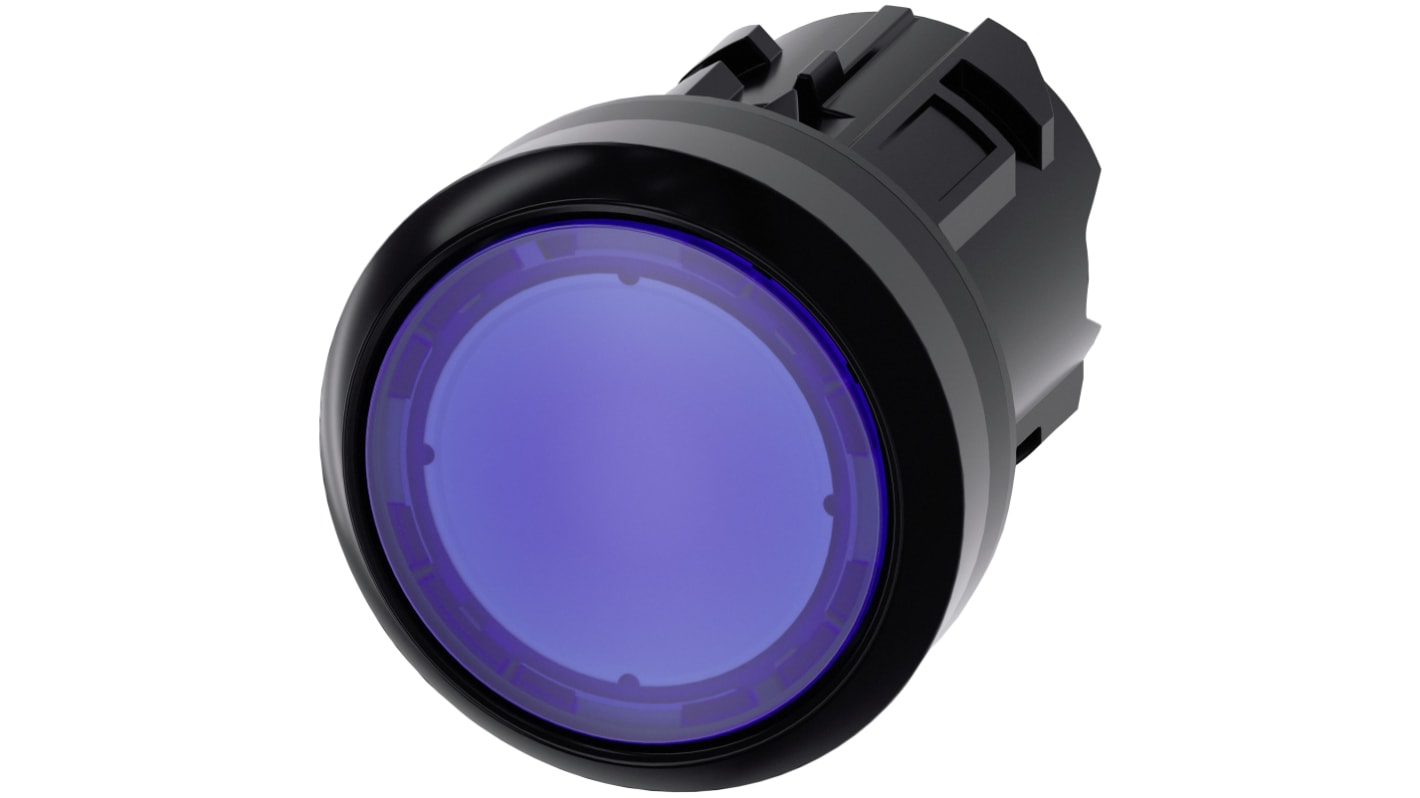 Siemens SIRIUS ACT 3SU10 Series Blue Illuminated Momentary Push Button, 22mm Cutout, IP66, IP67, IP69(IP69K)